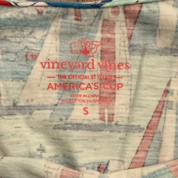 Vineyard Vines Red, Blue & White Sailboat Girls' Romper - Picture 3 of 3